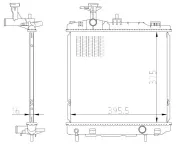Kühler, Motorkühlung NRF 550022