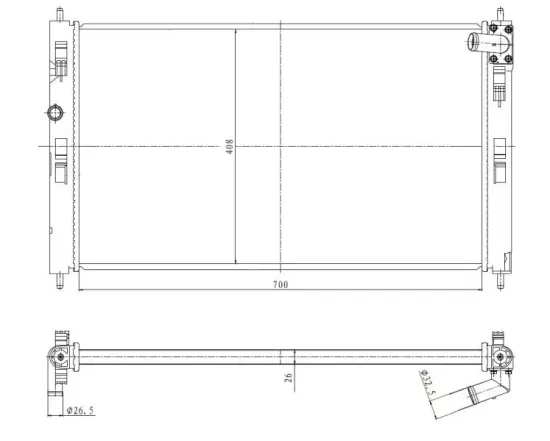 Kühler, Motorkühlung NRF 550023 Bild Kühler, Motorkühlung NRF 550023