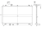 Kühler, Motorkühlung NRF 550025