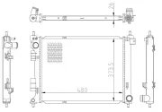 Kühler, Motorkühlung NRF 550033