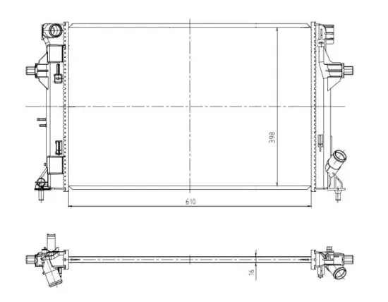 Kühler, Motorkühlung NRF 550035 Bild Kühler, Motorkühlung NRF 550035