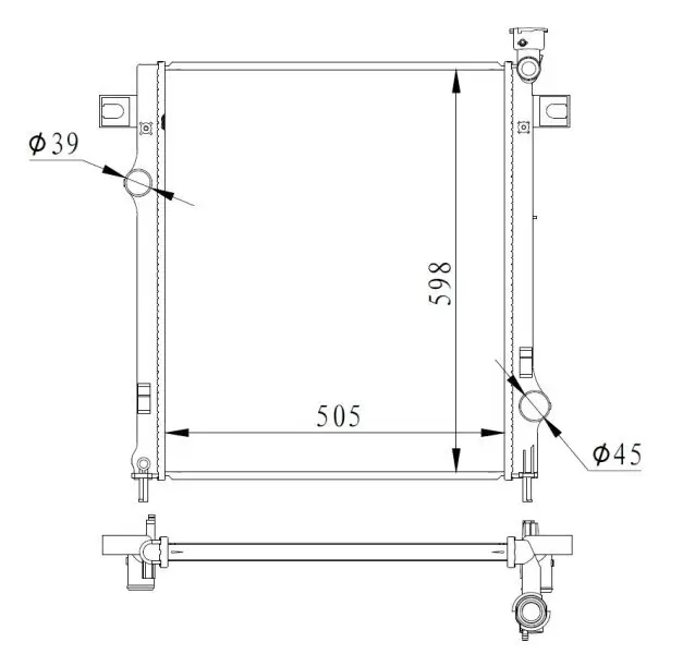 Kühler, Motorkühlung NRF 550037