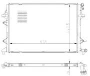 Kühler, Motorkühlung NRF 550089