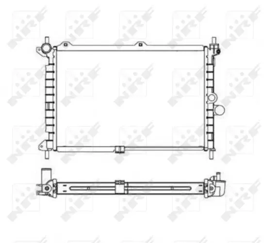 Kühler, Motorkühlung NRF 55308 Bild Kühler, Motorkühlung NRF 55308