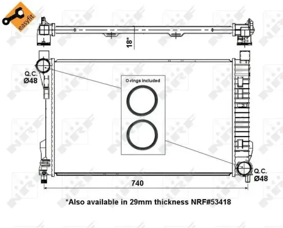 Kühler, Motorkühlung NRF 55310 Bild Kühler, Motorkühlung NRF 55310