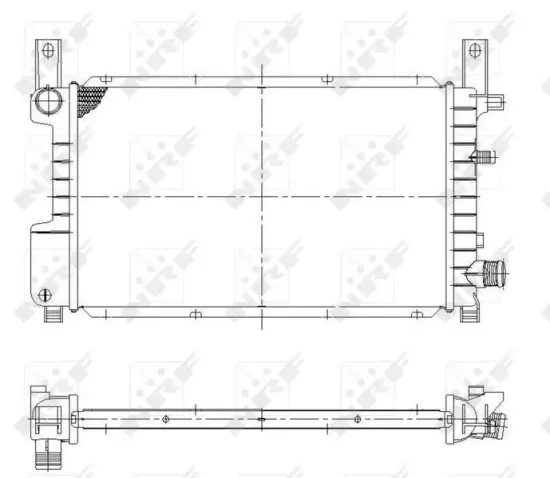 Kühler, Motorkühlung NRF 55314 Bild Kühler, Motorkühlung NRF 55314