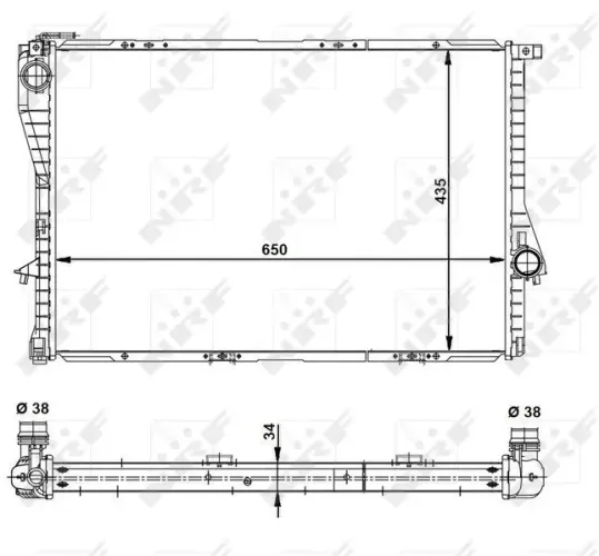 Kühler, Motorkühlung NRF 55321 Bild Kühler, Motorkühlung NRF 55321