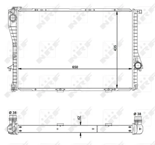 Kühler, Motorkühlung NRF 55322 Bild Kühler, Motorkühlung NRF 55322