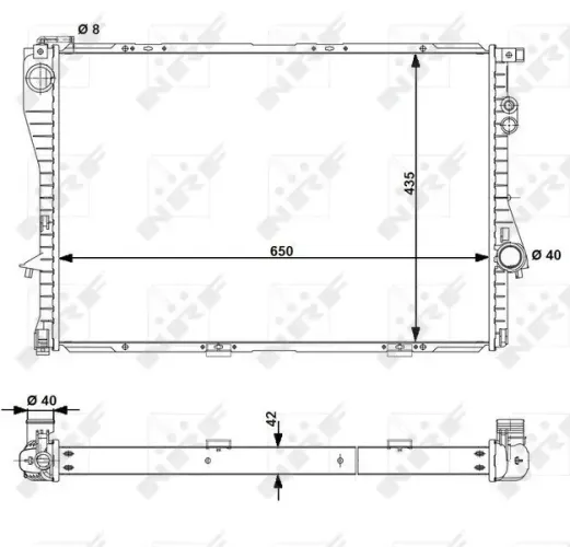 Kühler, Motorkühlung NRF 55323 Bild Kühler, Motorkühlung NRF 55323