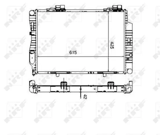 Kühler, Motorkühlung NRF 55333 Bild Kühler, Motorkühlung NRF 55333