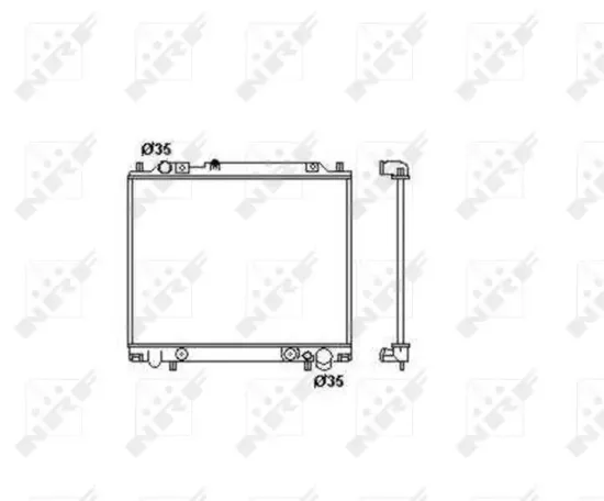 Kühler, Motorkühlung NRF 55344 Bild Kühler, Motorkühlung NRF 55344