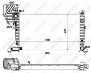 Kühler, Motorkühlung NRF 55349A