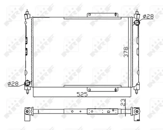 Kühler, Motorkühlung NRF 55425A Bild Kühler, Motorkühlung NRF 55425A