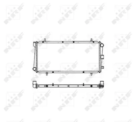 Kühler, Motorkühlung NRF 550393 Bild Kühler, Motorkühlung NRF 550393