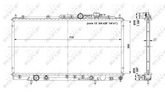 Kühler, Motorkühlung NRF 56019 Bild Kühler, Motorkühlung NRF 56019
