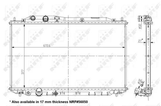 Kühler, Motorkühlung NRF 56049 Bild Kühler, Motorkühlung NRF 56049