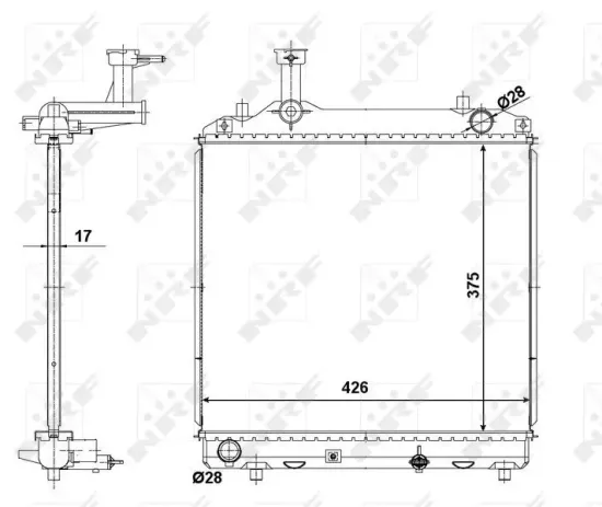 Kühler, Motorkühlung NRF 56062 Bild Kühler, Motorkühlung NRF 56062