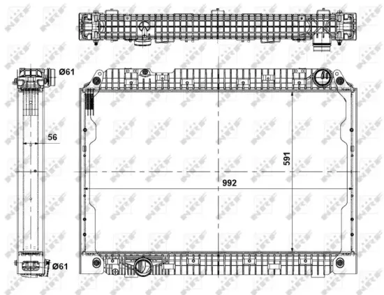 Kühler, Motorkühlung NRF 56138 Bild Kühler, Motorkühlung NRF 56138