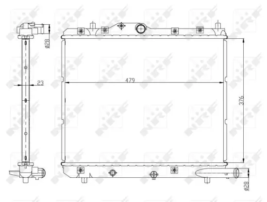 Kühler, Motorkühlung NRF 56147 Bild Kühler, Motorkühlung NRF 56147
