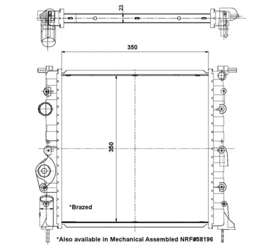 Kühler, Motorkühlung NRF 56159 Bild Kühler, Motorkühlung NRF 56159