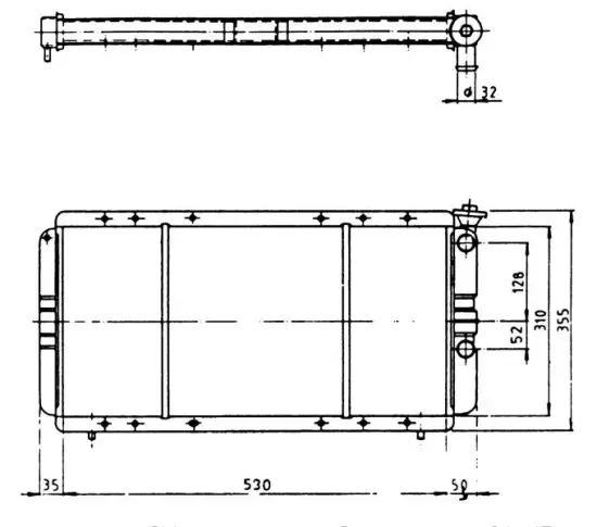 Kühler, Motorkühlung NRF 57323 Bild Kühler, Motorkühlung NRF 57323