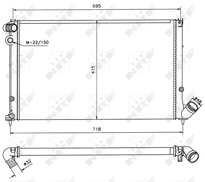 Kühler, Motorkühlung NRF 58019 Bild Kühler, Motorkühlung NRF 58019