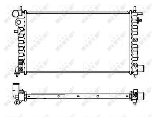 Kühler, Motorkühlung NRF 58068 Bild Kühler, Motorkühlung NRF 58068