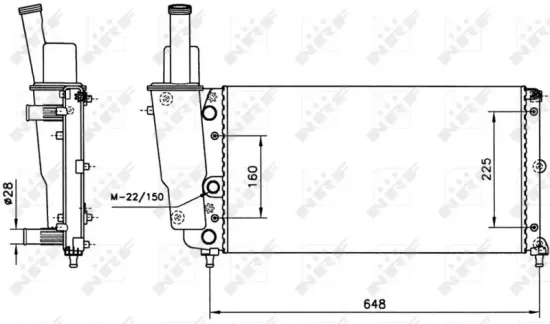 Kühler, Motorkühlung NRF 58072 Bild Kühler, Motorkühlung NRF 58072