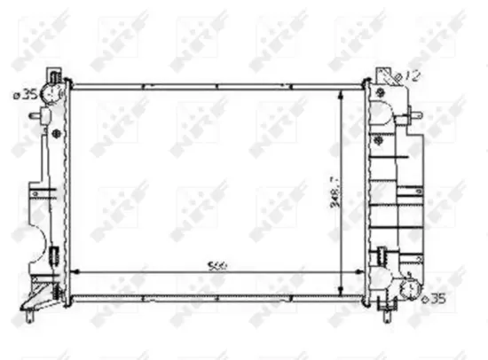 Kühler, Motorkühlung NRF 58108 Bild Kühler, Motorkühlung NRF 58108