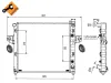 Kühler, Motorkühlung NRF 58113 Bild Kühler, Motorkühlung NRF 58113