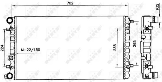 Kühler, Motorkühlung NRF 58143 Bild Kühler, Motorkühlung NRF 58143