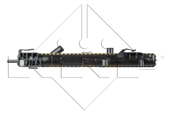 Kühler, Motorkühlung NRF 58148 Bild Kühler, Motorkühlung NRF 58148