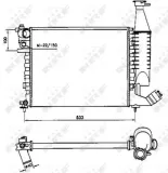 Kühler, Motorkühlung NRF 58173
