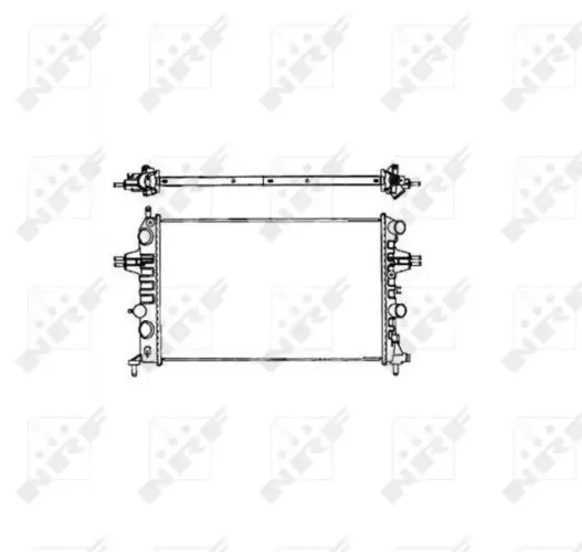 Kühler, Motorkühlung NRF 58176 Bild Kühler, Motorkühlung NRF 58176