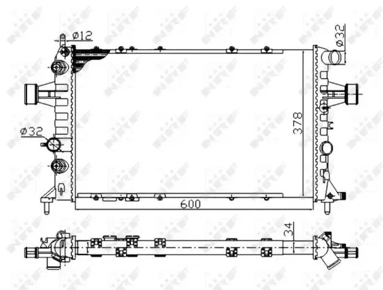 Kühler, Motorkühlung NRF 58178A Bild Kühler, Motorkühlung NRF 58178A