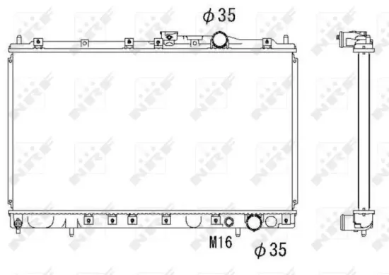 Kühler, Motorkühlung NRF 58182 Bild Kühler, Motorkühlung NRF 58182