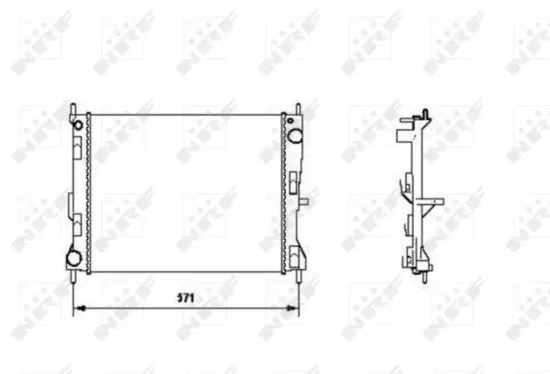 Kühler, Motorkühlung NRF 58188 Bild Kühler, Motorkühlung NRF 58188