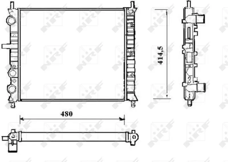 Kühler, Motorkühlung NRF 58191