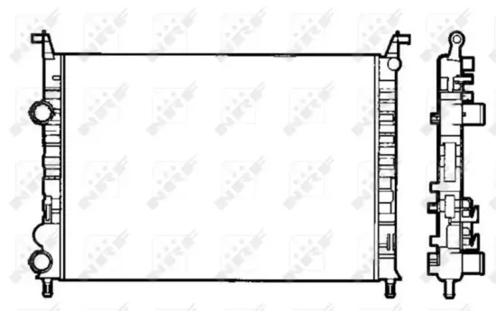 Kühler, Motorkühlung NRF 58195 Bild Kühler, Motorkühlung NRF 58195