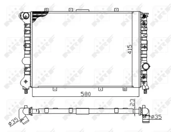 Kühler, Motorkühlung NRF 58202A Bild Kühler, Motorkühlung NRF 58202A