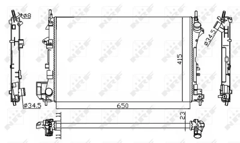 Kühler, Motorkühlung NRF 58203A
