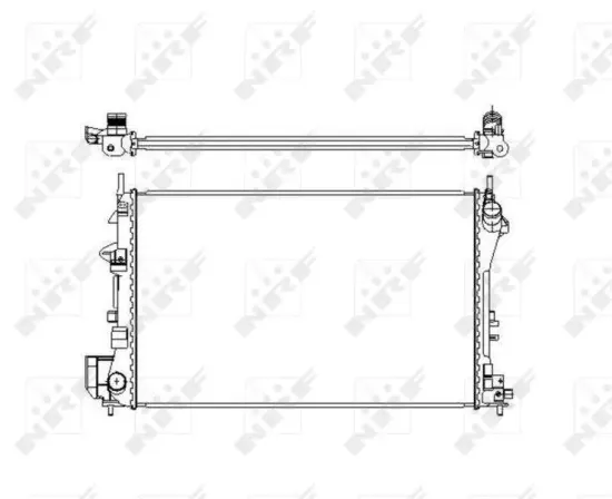 Kühler, Motorkühlung NRF 58203 Bild Kühler, Motorkühlung NRF 58203