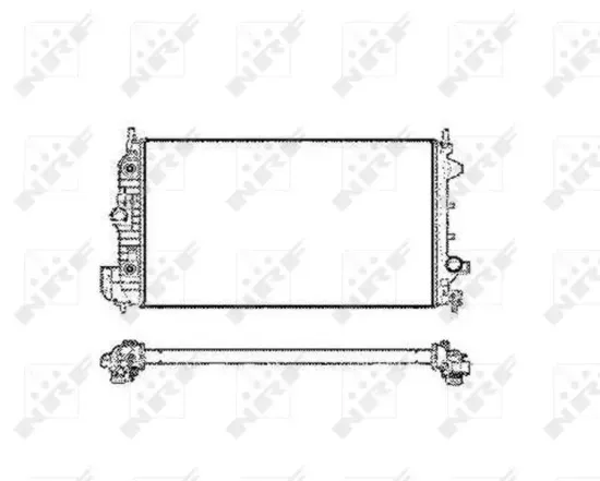 Kühler, Motorkühlung NRF 58205 Bild Kühler, Motorkühlung NRF 58205