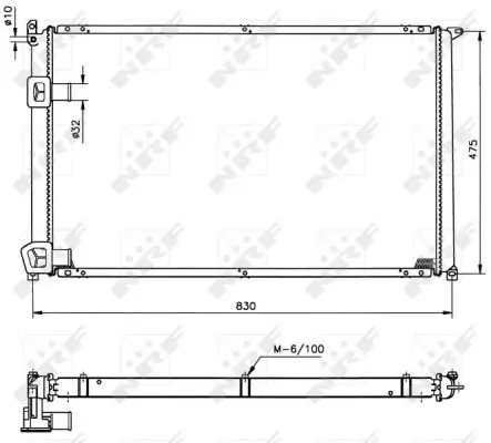 Kühler, Motorkühlung NRF 58212 Bild Kühler, Motorkühlung NRF 58212