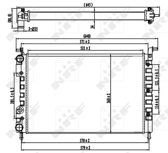 Kühler, Motorkühlung NRF 58219