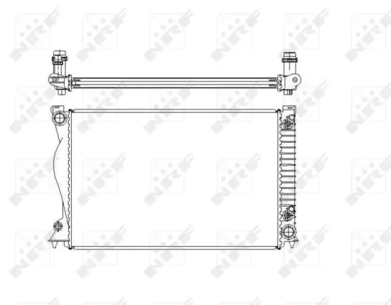 Kühler, Motorkühlung NRF 58220 Bild Kühler, Motorkühlung NRF 58220