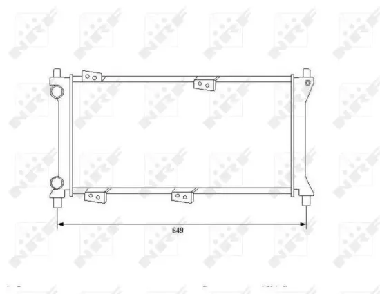 Kühler, Motorkühlung NRF 58225 Bild Kühler, Motorkühlung NRF 58225