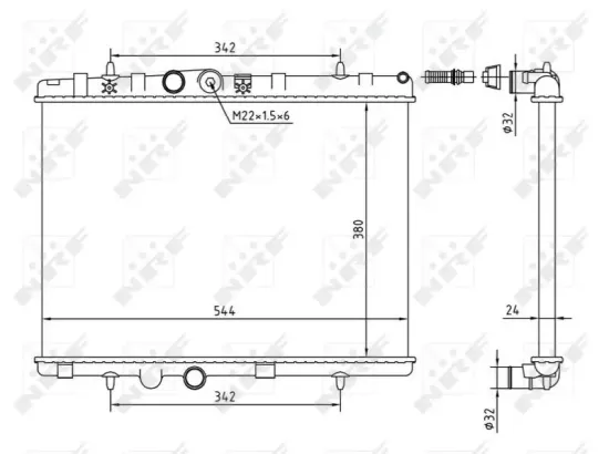 Kühler, Motorkühlung NRF 58226A Bild Kühler, Motorkühlung NRF 58226A