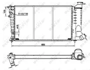 Kühler, Motorkühlung NRF 58233