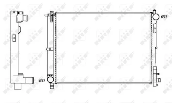 Kühler, Motorkühlung NRF 58263A Bild Kühler, Motorkühlung NRF 58263A